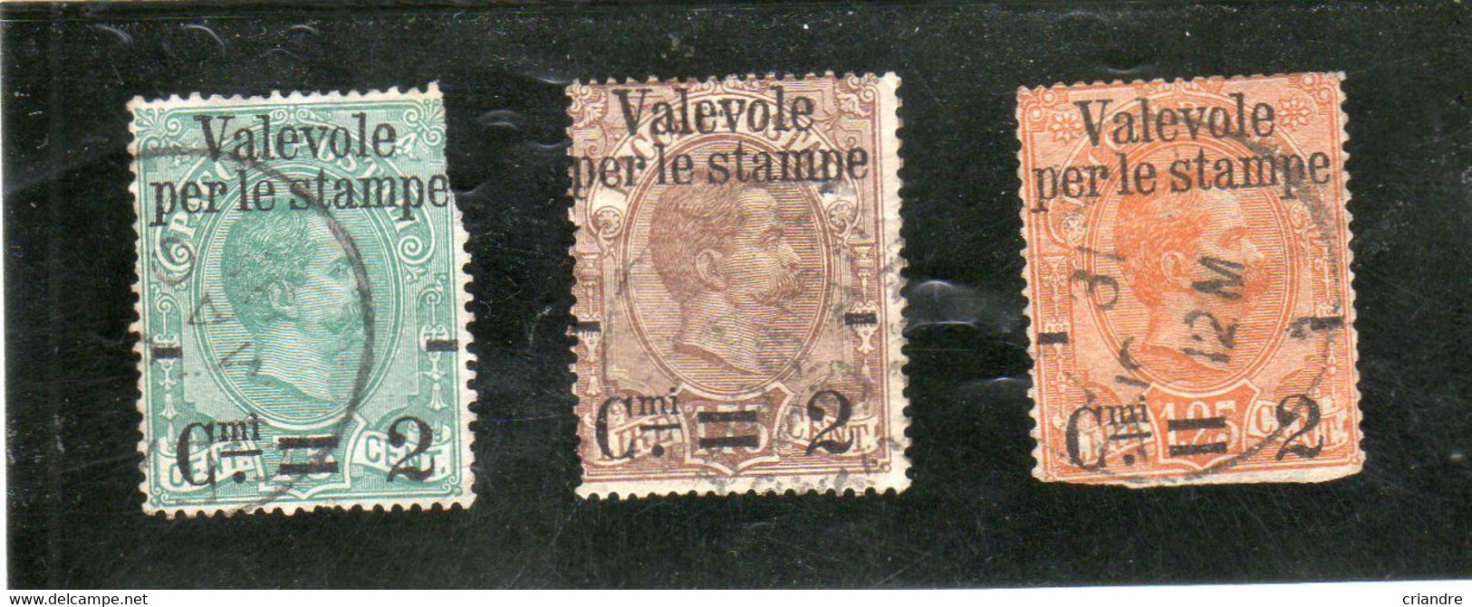 ITALIE. Timbres De Colis Postaux Surchargés Oblitérés. (défauts) - Paketmarken