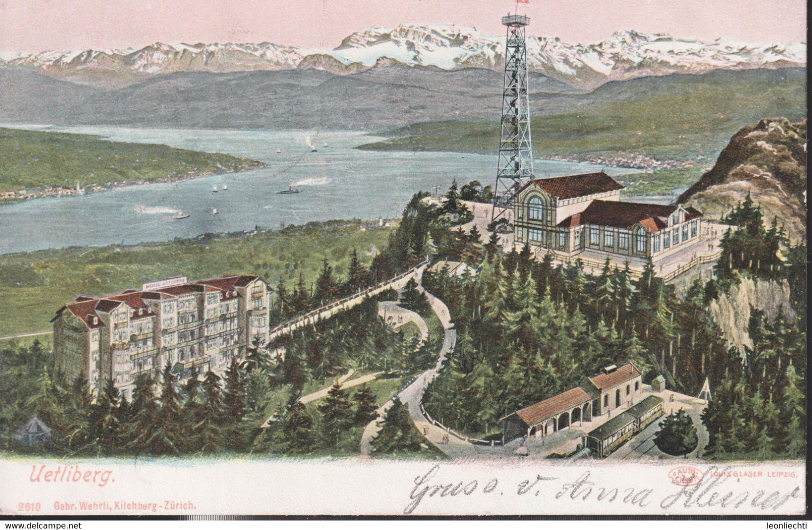 AK: CARTE POSTALE, UPU, 1904 Uetliberg Panorama, Gelaufen Von Uetliberg Nach Affoltern - Affoltern