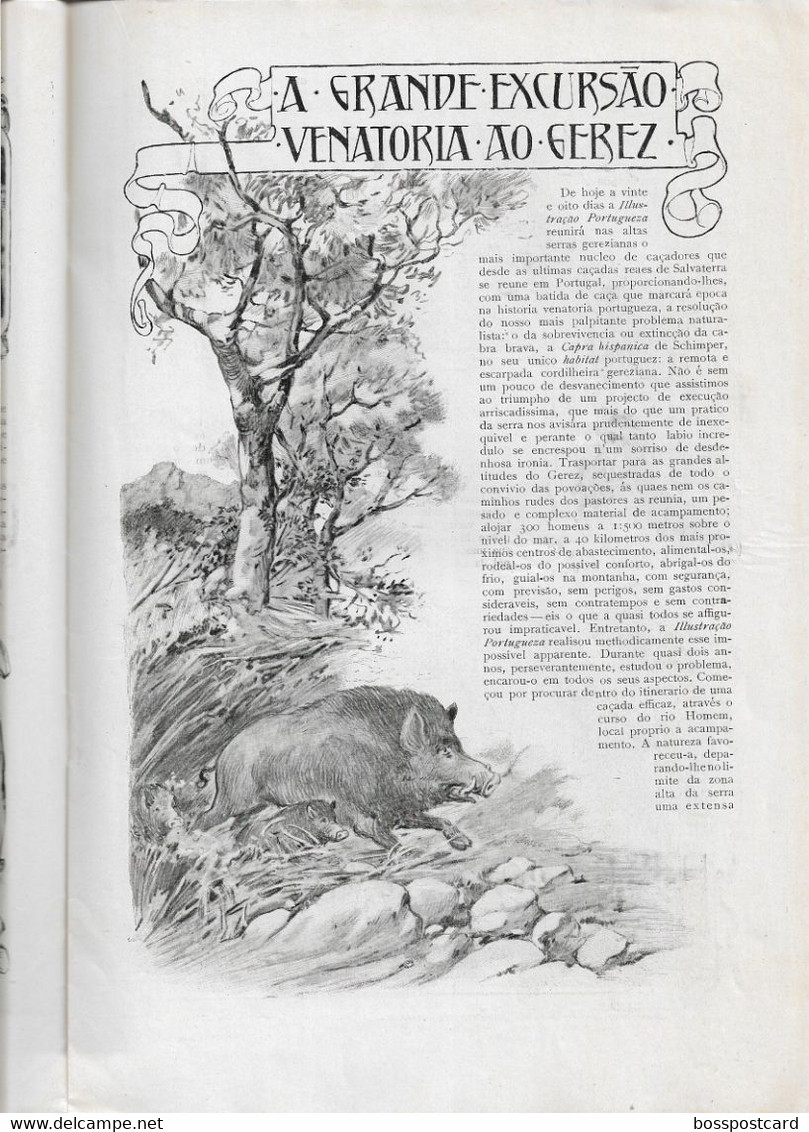 Figueira da Foz Estoril Cascais Vila Conde Gerês Funchal Aveiro Açores Ilustração Portuguesa Nº 130, 1908 Portugal