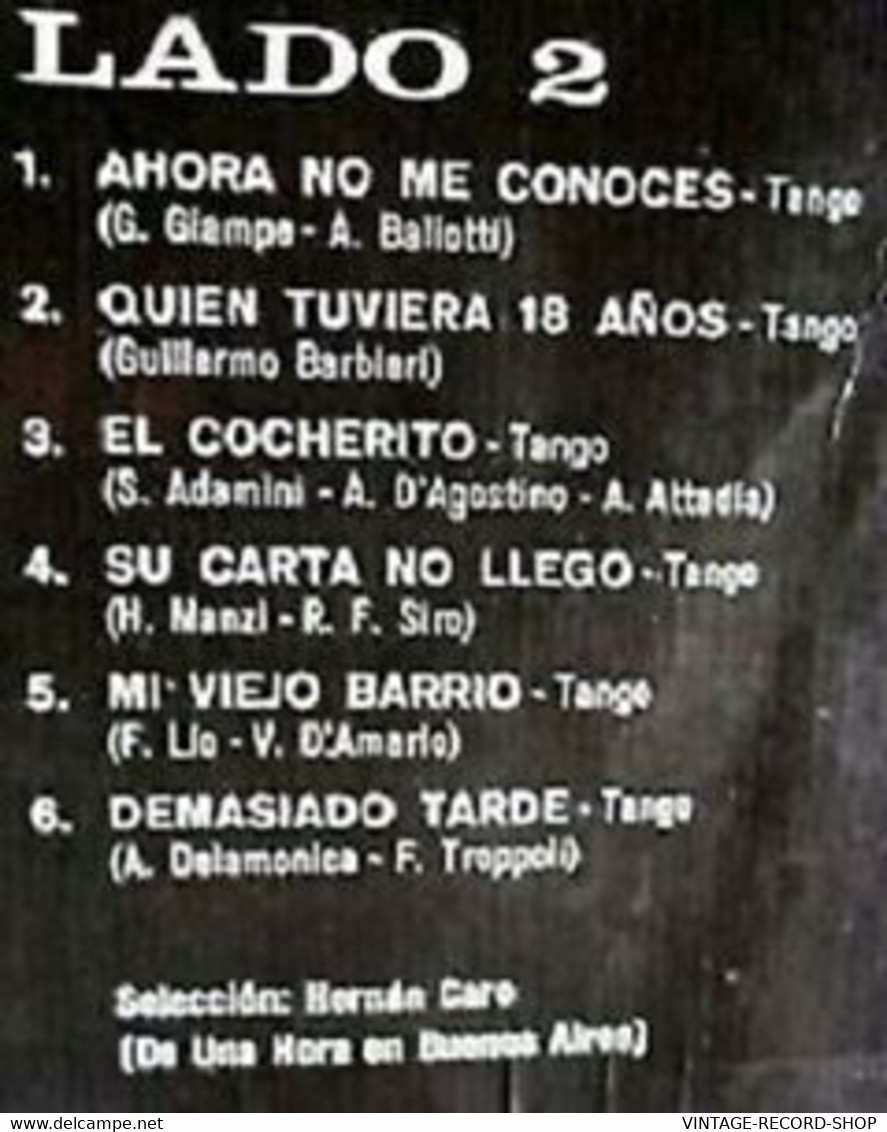 ANGEL DAGOSTINO ANGEL VARGAS-LOS DOS ANGELES DEL TANGO CAMDEN/RCA - Other - Spanish Music