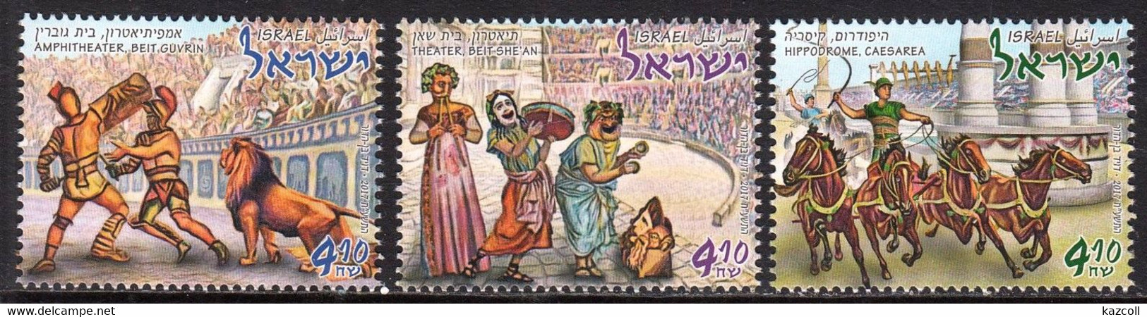 Israel 2017.  Ancient Roman Arenas In Israel MNH - Ungebraucht (ohne Tabs)