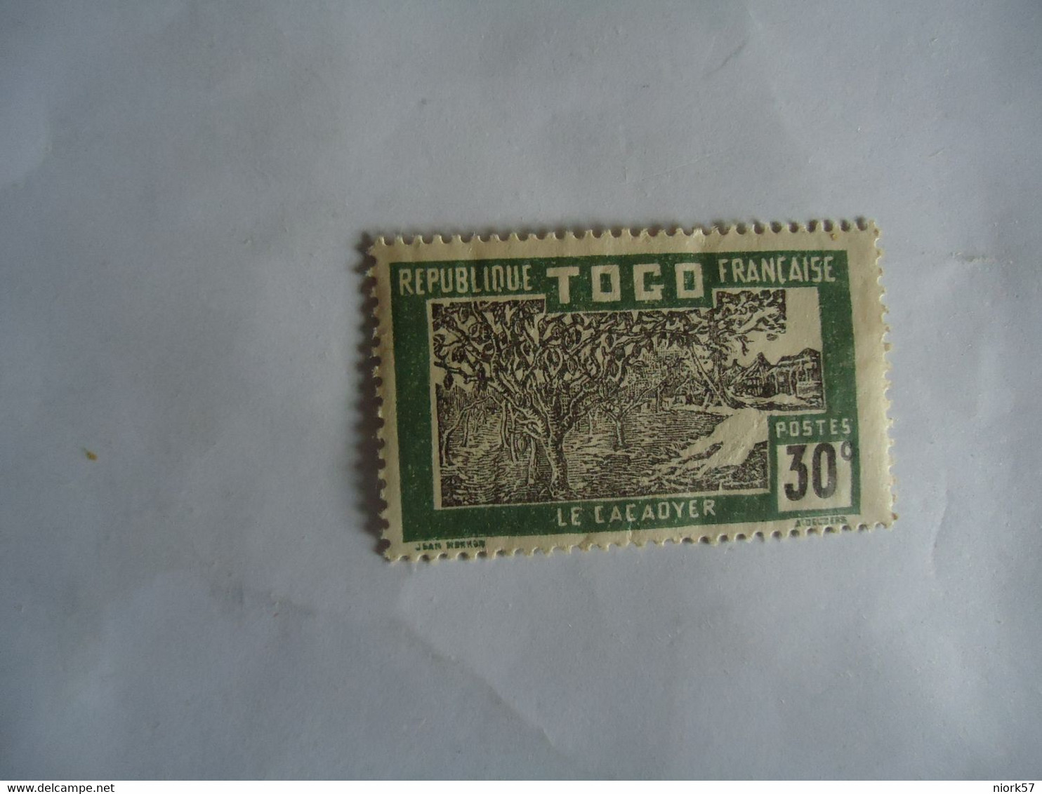 TOGO  FRANCE  COLONIES MLN STAMPS 1924  30C - Autres & Non Classés