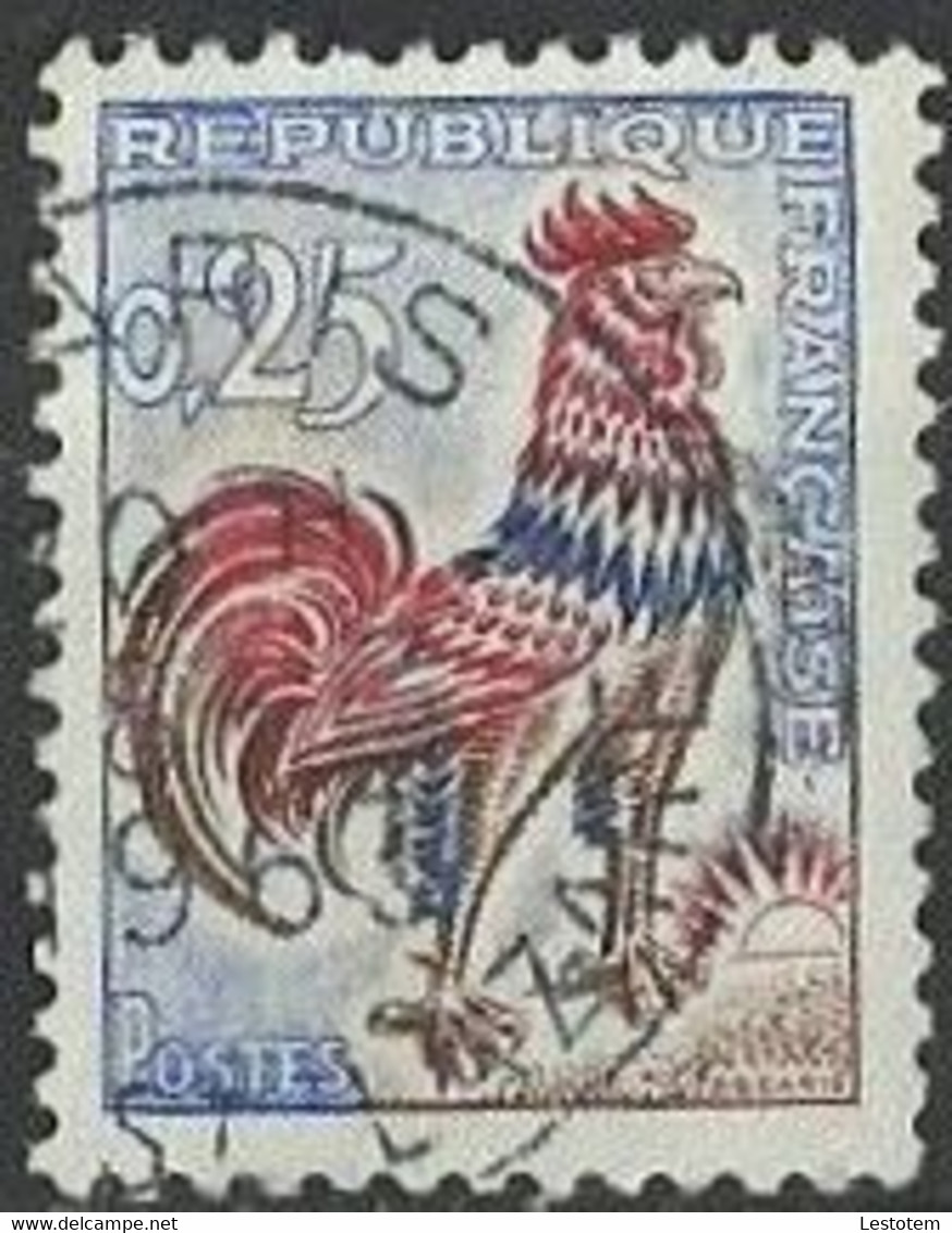 France  Frankrijk   1962  Nr1331  25c Coq De Decaris  Gestempeld   Obliterer - 1960 Marianne De Decaris