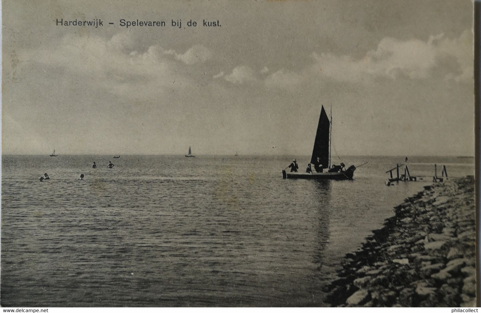 Harderwijk (Gld.) Spelevaren Bij De Kust 1932 - Harderwijk