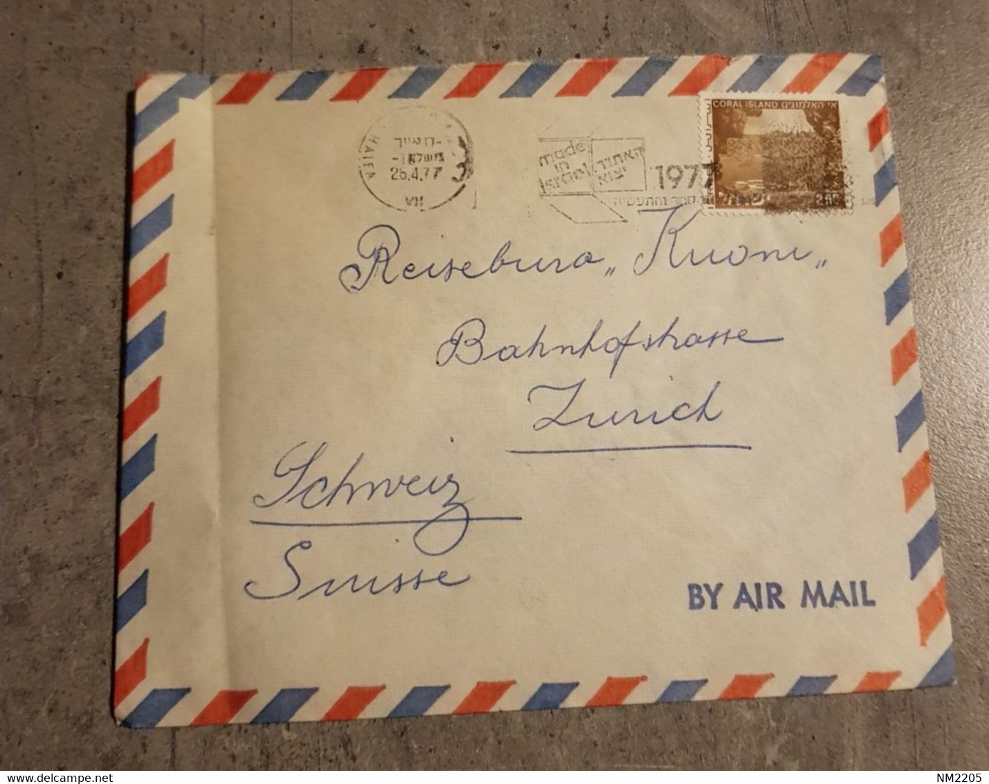 ISRAEL ENVELOPPE LETTER COVER CIRCULED SEND TO SWITZERLAND - Aéreo