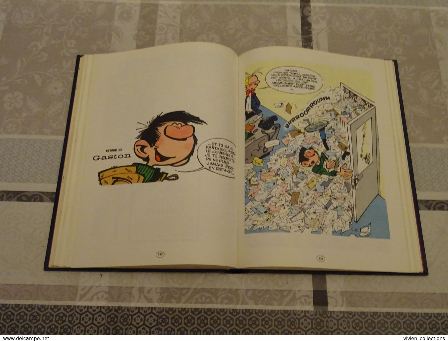 Franquin Gaston Lagaffe bd reliée N° 1 Dupuis Rombaldi en bon état 224 pages