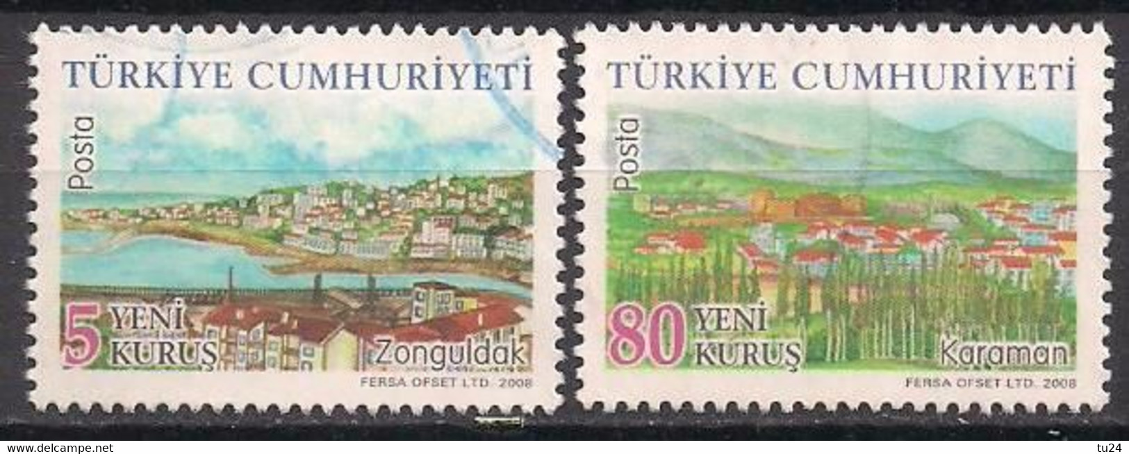 Türkei  (2008)  Mi.Nr.  3671 + 3675  Gest. / Used  (1cs12) - Gebruikt