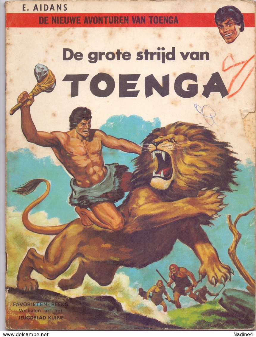 Strips Strip Album - Toenga - De Grote Strijd - E. Aidans - 1967 - Andere & Zonder Classificatie