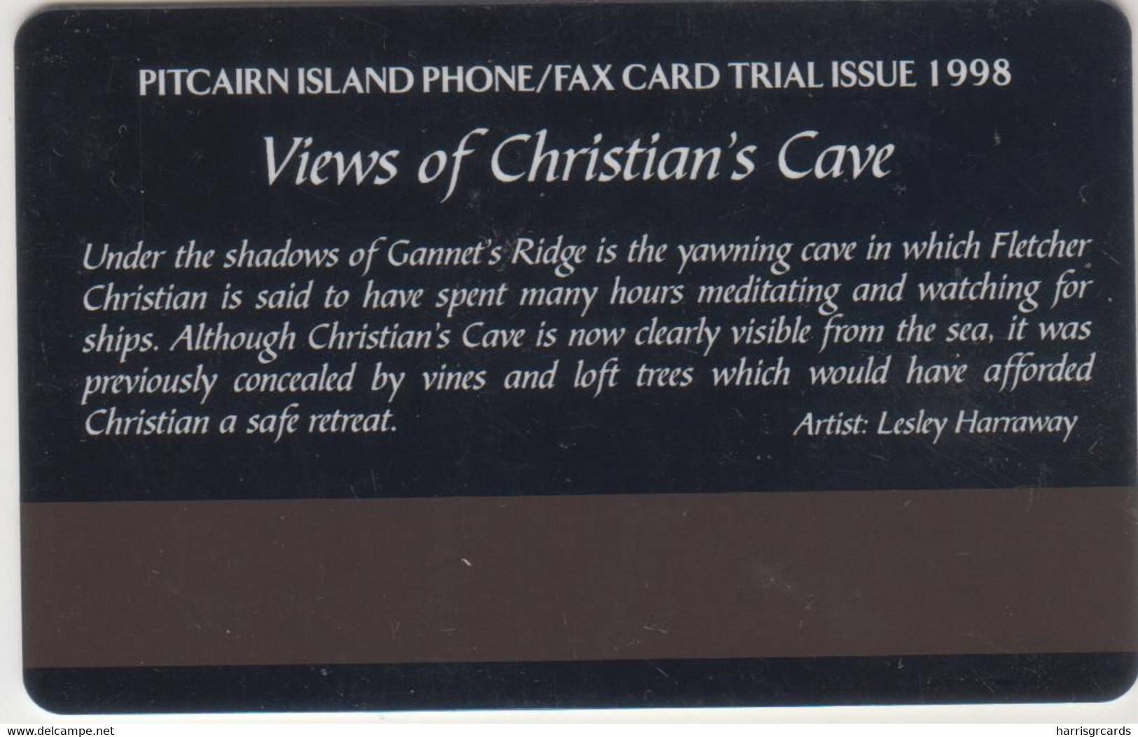 PITCAIRN ISLANDS - Views Of Christian's Cave: Palm Tree , $5 - Islas Pitcairn