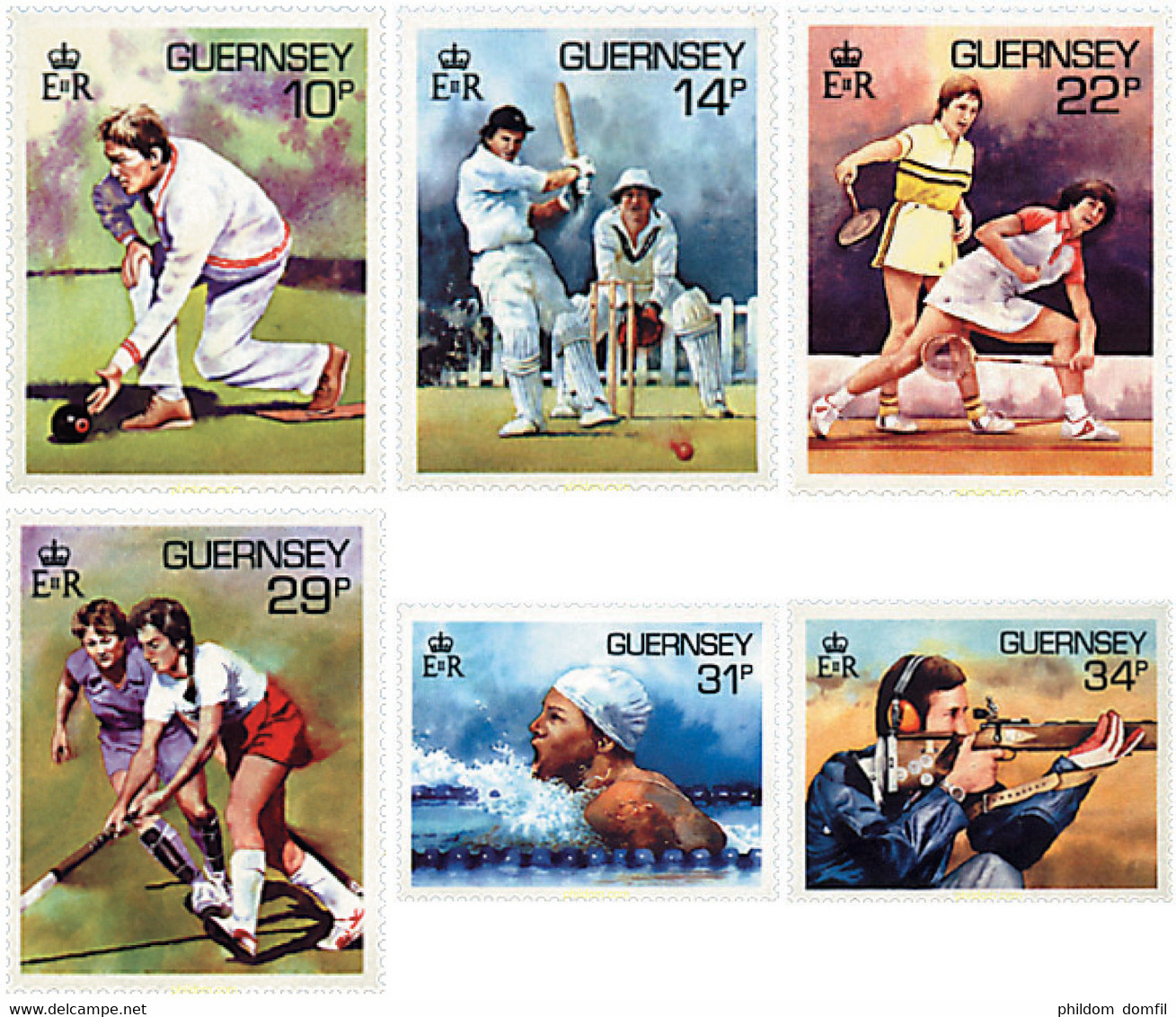 66219 MNH GUERNSEY 1986 DEPORTES - Badminton