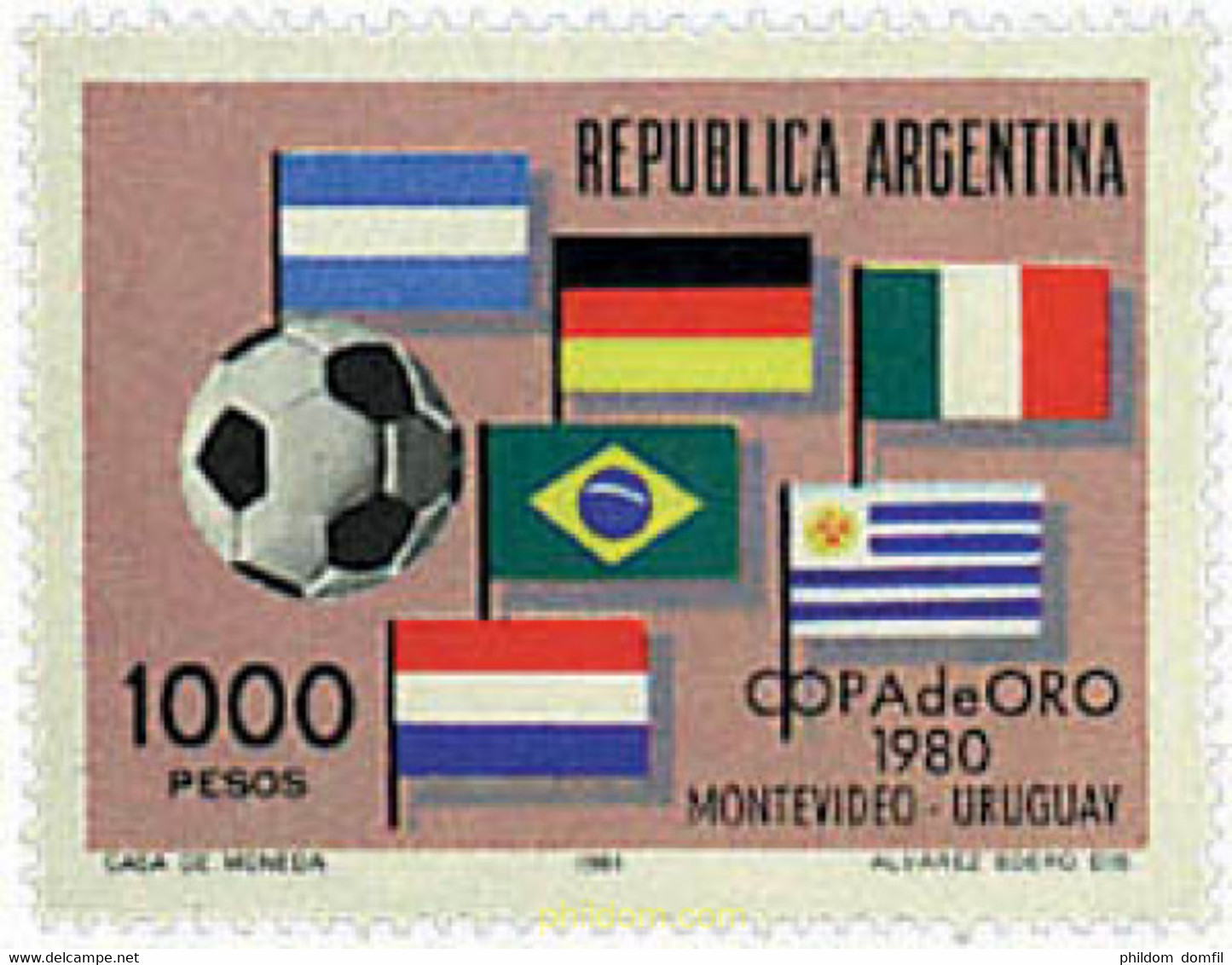 625682 HINGED ARGENTINA 1981 COPA DE ORO DE FUTBOL EN MONTEVIDEO - Gebraucht