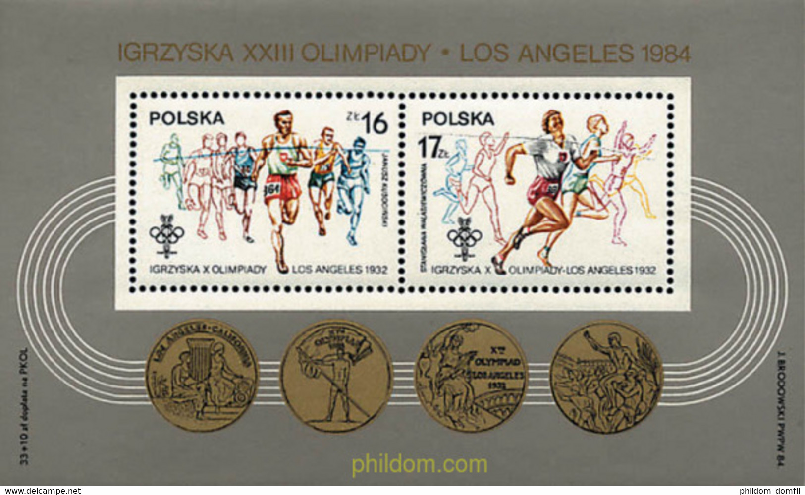 61709 MNH POLONIA 1984 23 JUEGOS OLIMPICOS VERANO LOS ANGELES 1984 - Non Classés