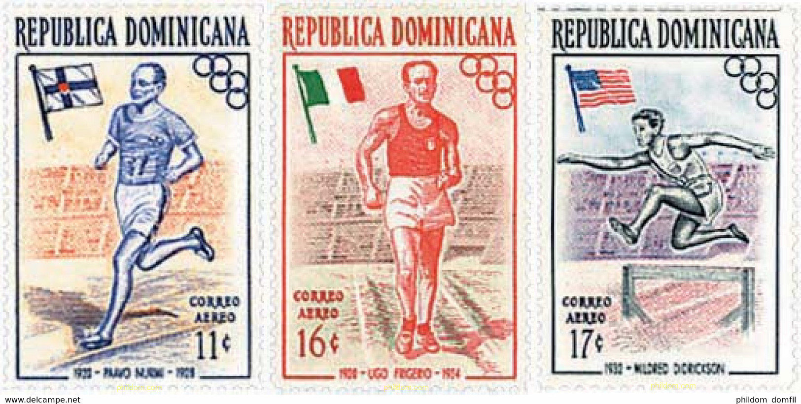 624962 MNH DOMINICANA 1957 16 JUEGOS OLIMPICOS VERANO MELBOURNE 1956 - Ete 1920: Anvers