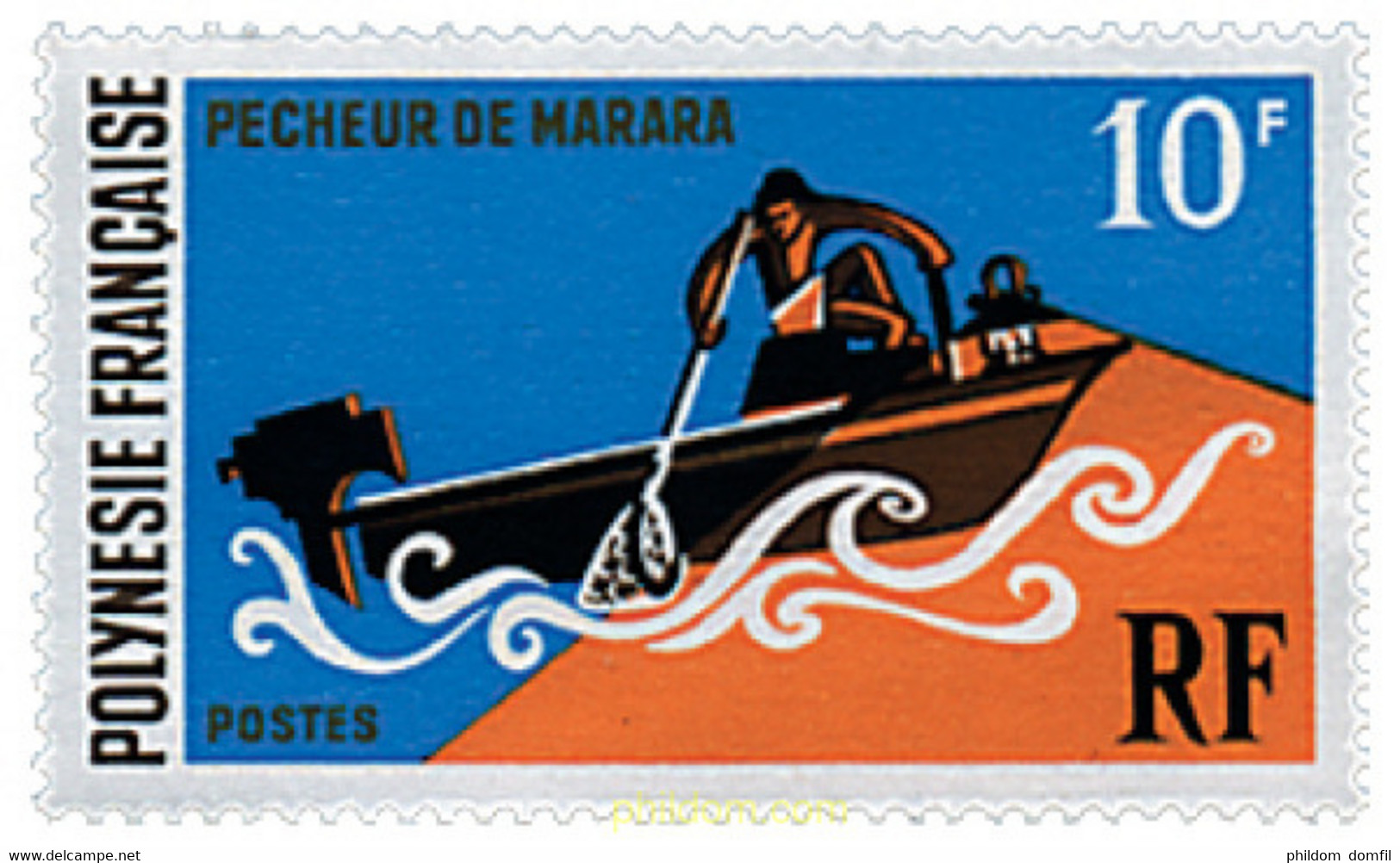 640307 MNH POLINESIA FRANCESA 1971 DEPORTES NAUTICOS - Usados