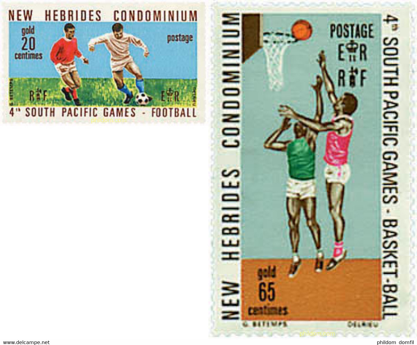 229760 MNH NUEVAS HEBRIDAS 1971 4 JUEGOS DEL PACIFICO SUR - Collections, Lots & Séries