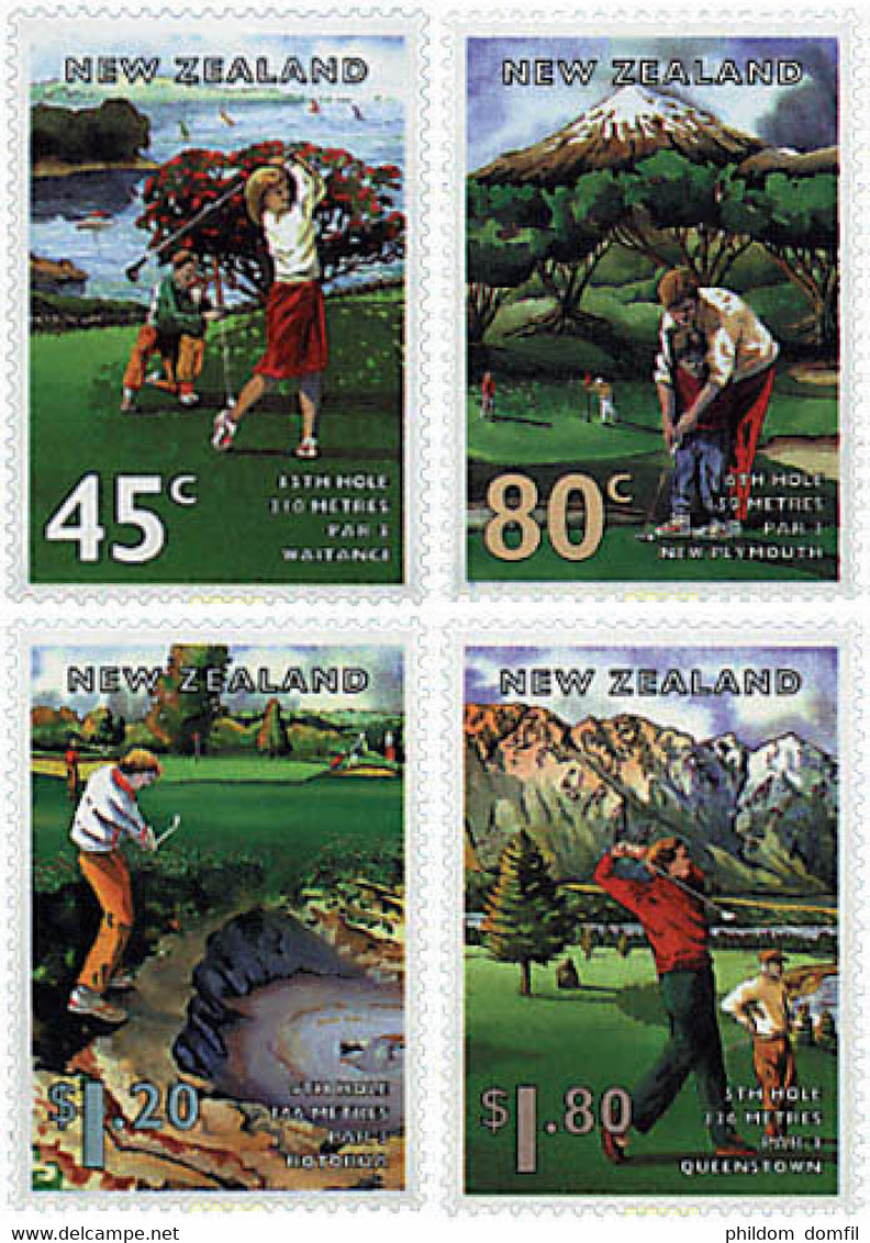 44724 MNH NUEVA ZELANDA 1995 GOLF EN NUEVA ZELANDA - Errors, Freaks & Oddities (EFO)