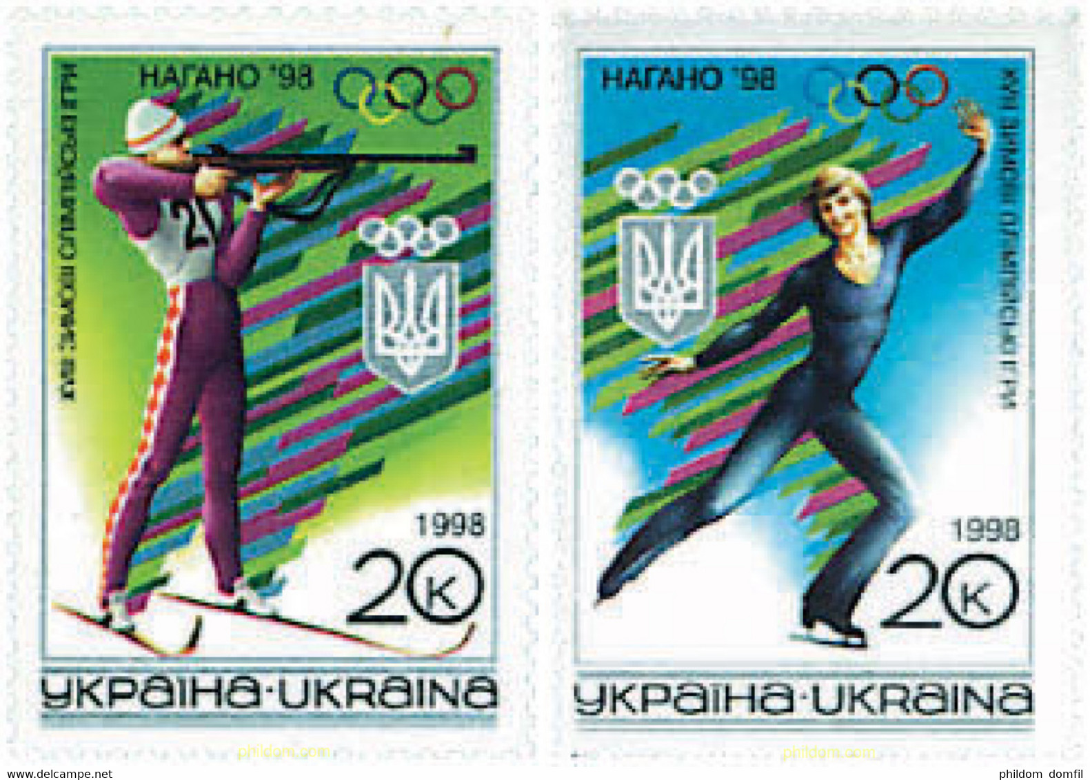 71786 MNH UCRANIA 1998 18 JUEGOS OLIMPICOS DE INVIERNO NAGANO 1998 - Winter 1998: Nagano