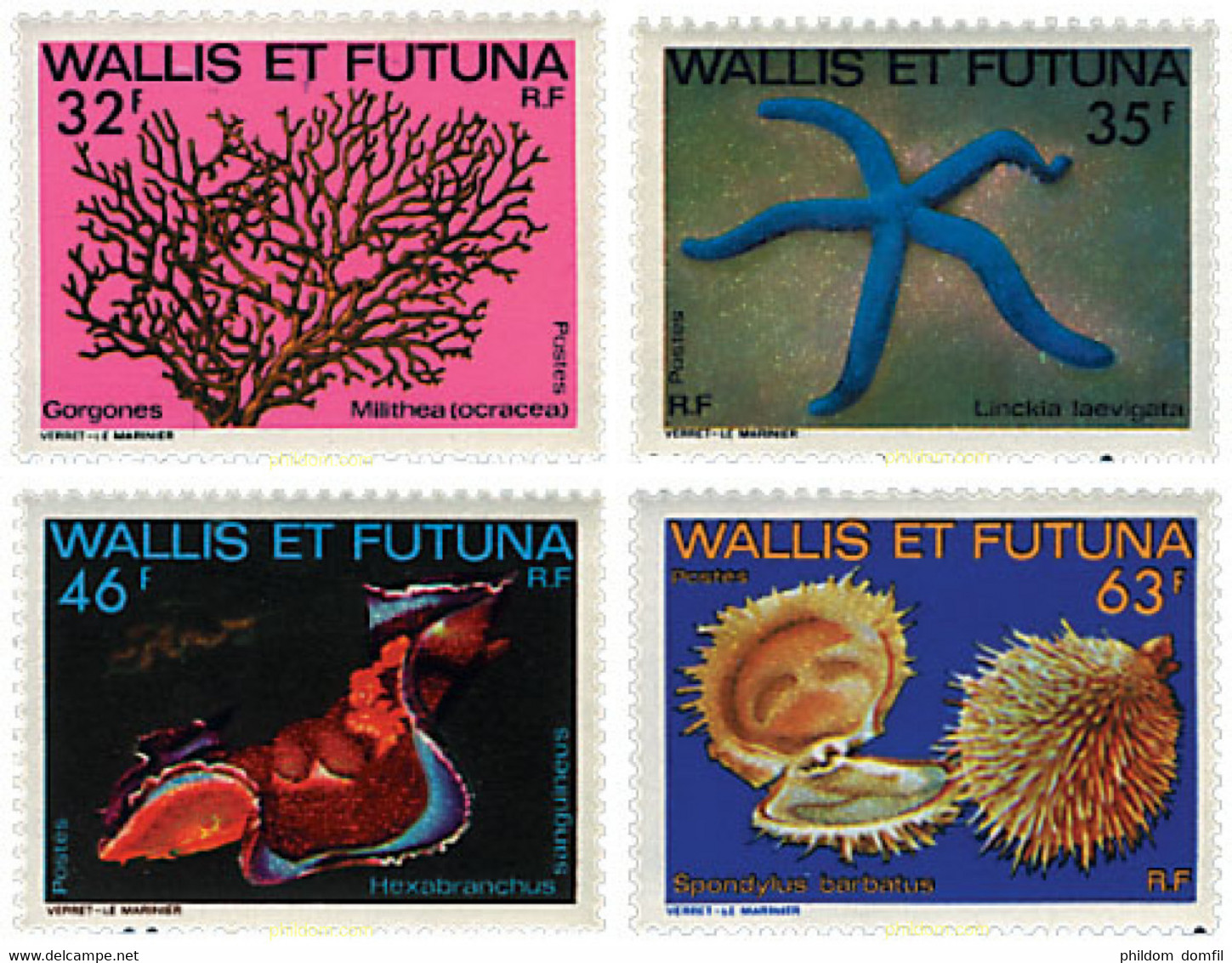 36732 MNH WALLIS Y FUTUNA 1982 FAUNA MARINA - Used Stamps