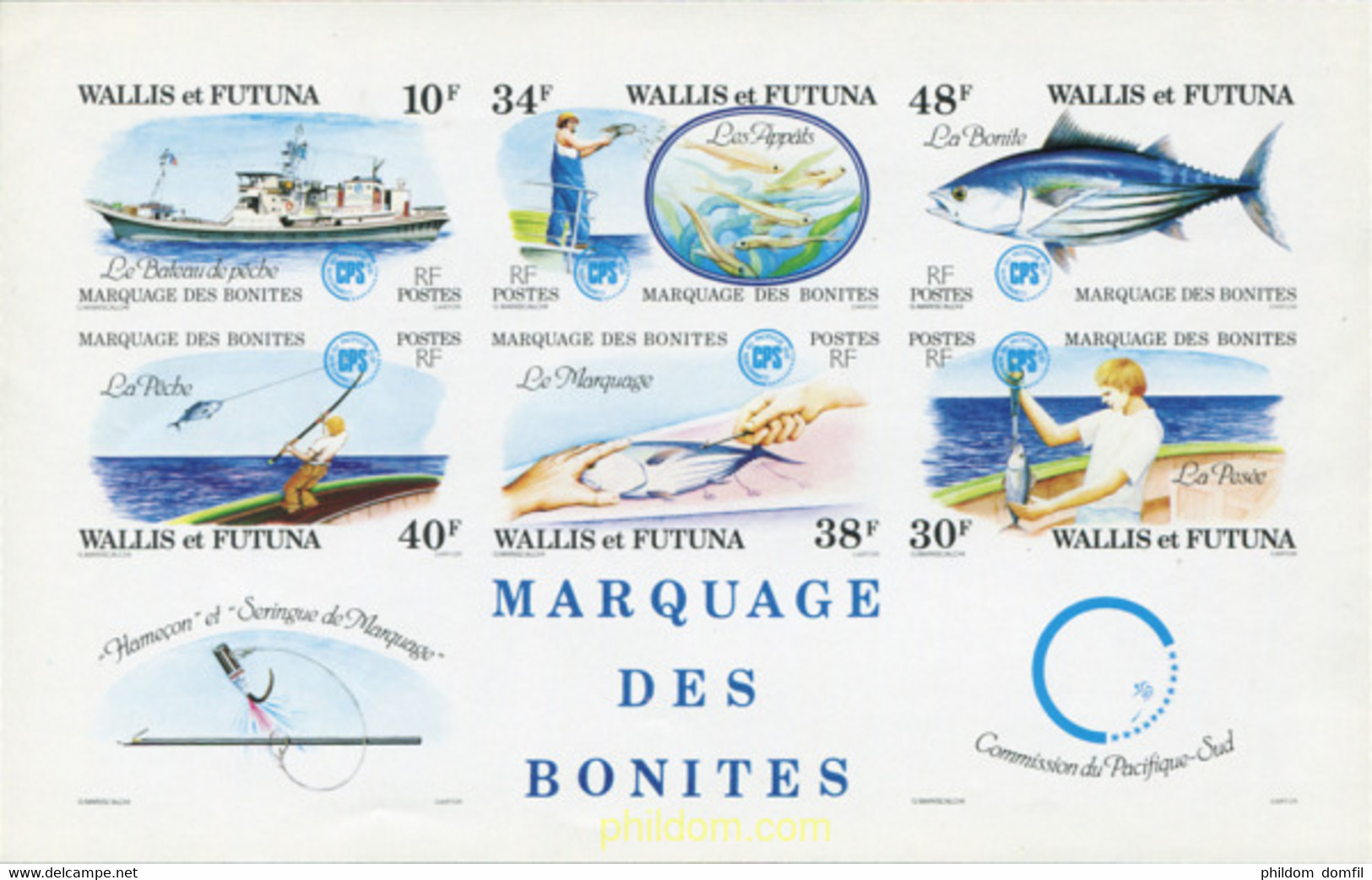 119108 MNH WALLIS Y FUTUNA 1979 MARCA DEL BONITO - Usados