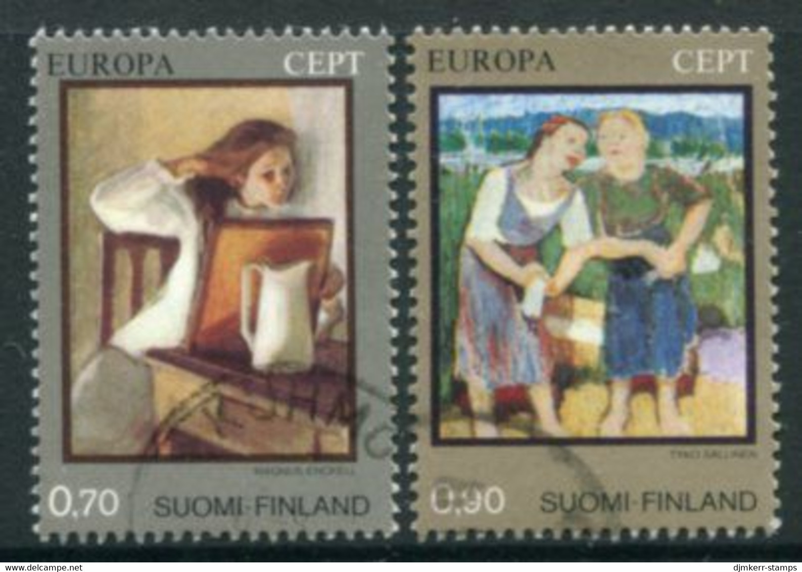 FINLAND 1975 Europa: Paintings Used.  Michel 764-65 - Usati