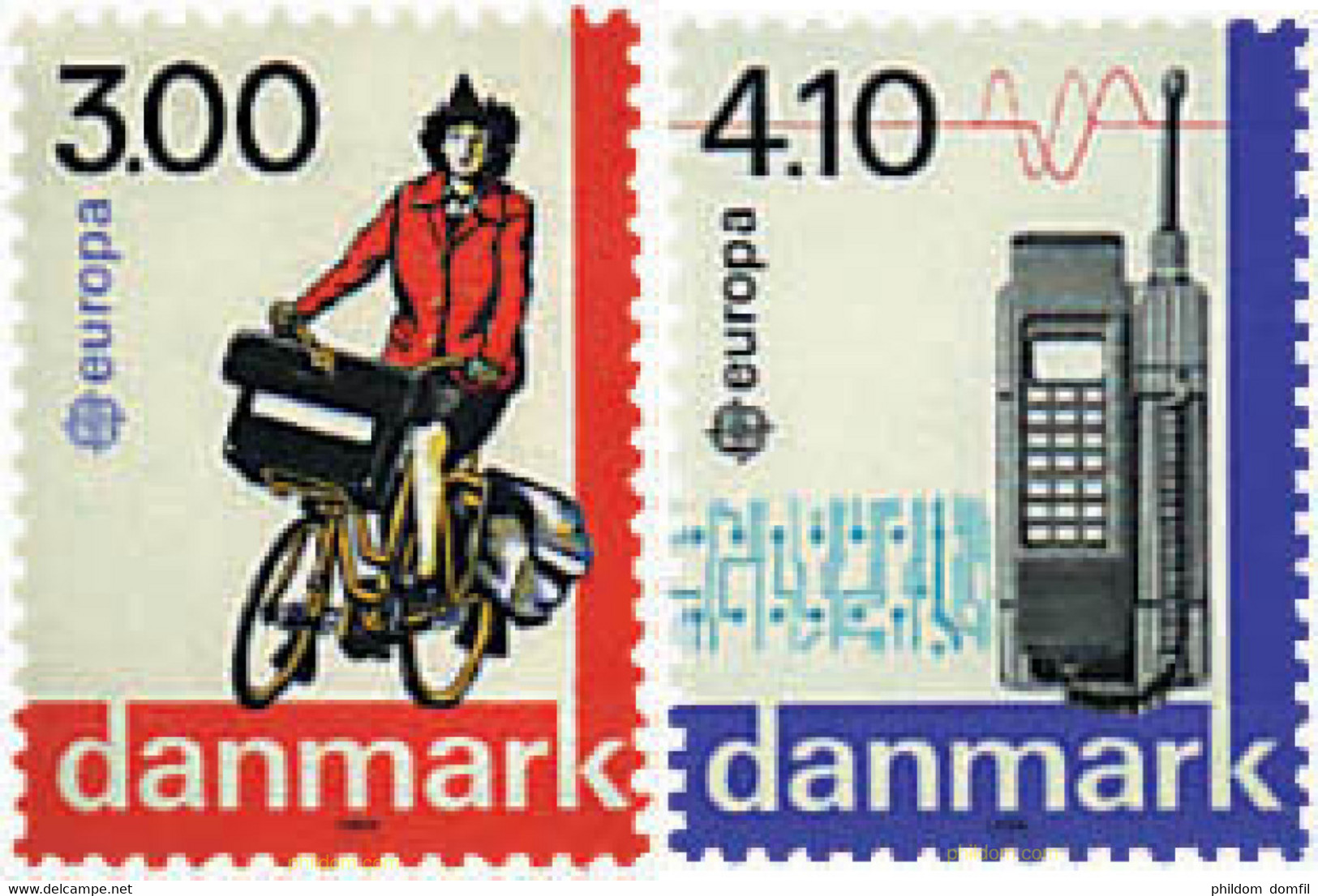 96255 MNH DINAMARCA 1988 EUROPA CEPT. TRANSPORTE Y MEDIOS DE COMUNICACION - Badminton