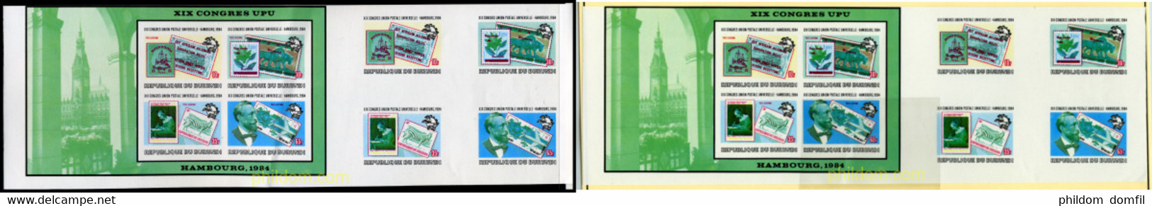 202469 MNH BURUNDI 1984 19 CONGRESO DE LA UPU EN HAMBURGO - Ungebraucht