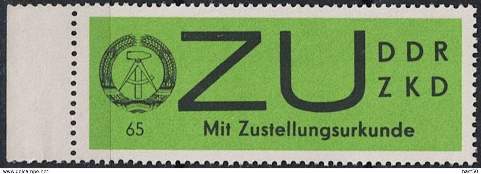 DDR GDR RDA - ZKD (D) Zustellungsurkunde (MiNr: 2x)  1965 - Postfrisch ** MNH - Nuovi