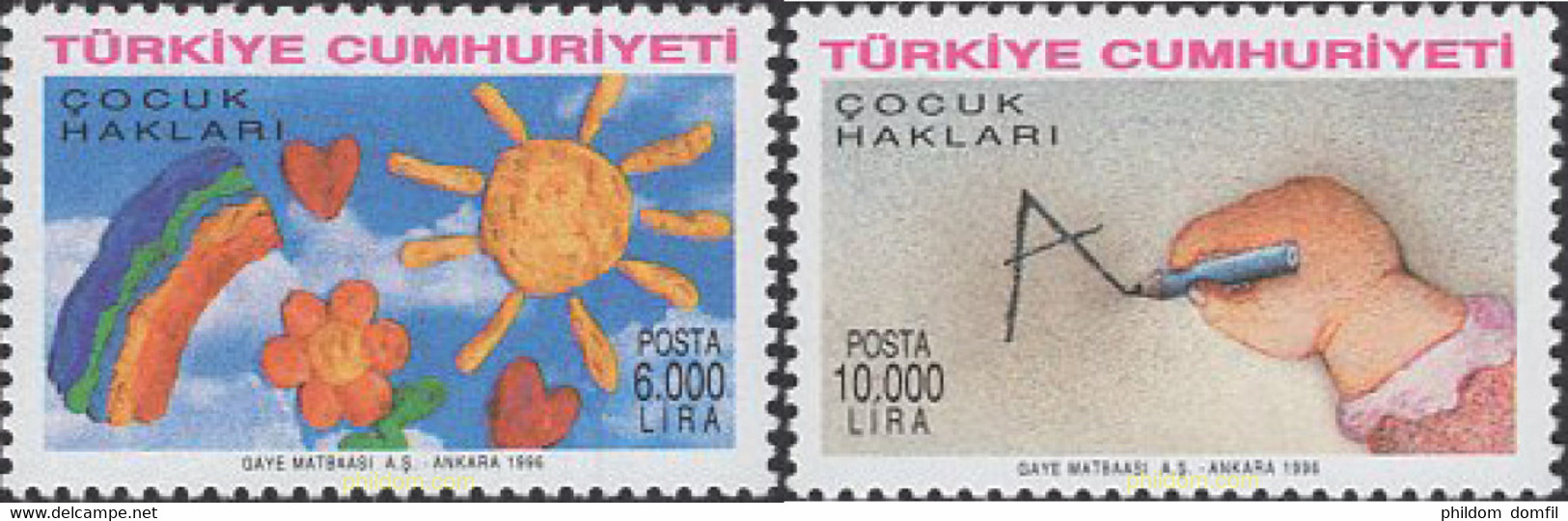 59352 MNH TURQUIA 1996 INFANCIA - Collections, Lots & Séries