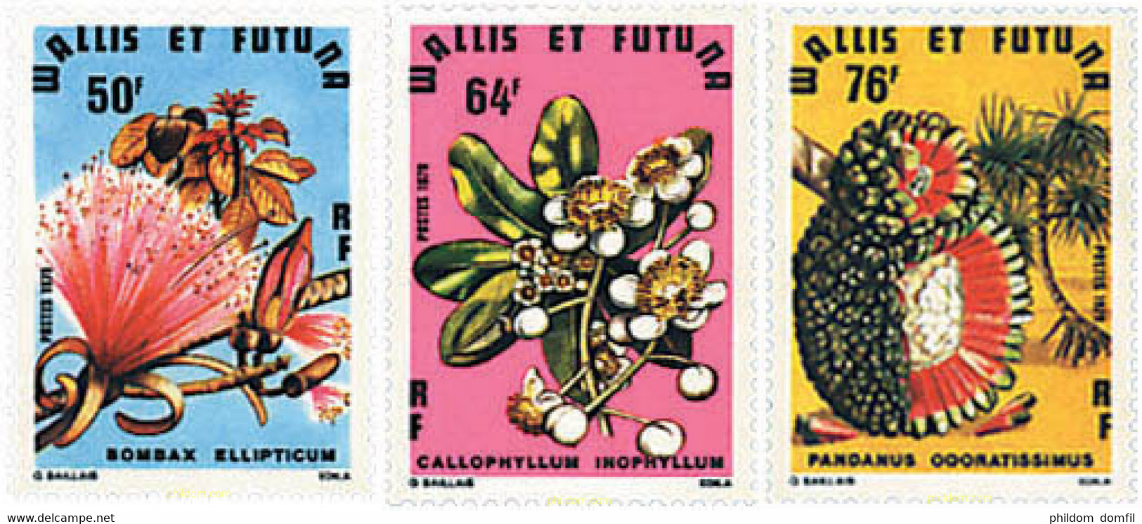 88715 MNH WALLIS Y FUTUNA 1979 FLORES Y FRUTOS - Usados