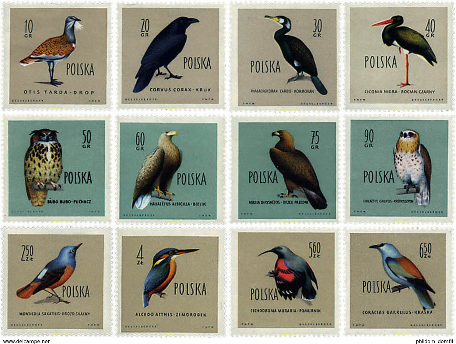 61574 MNH POLONIA 1960 AVES - Non Classés