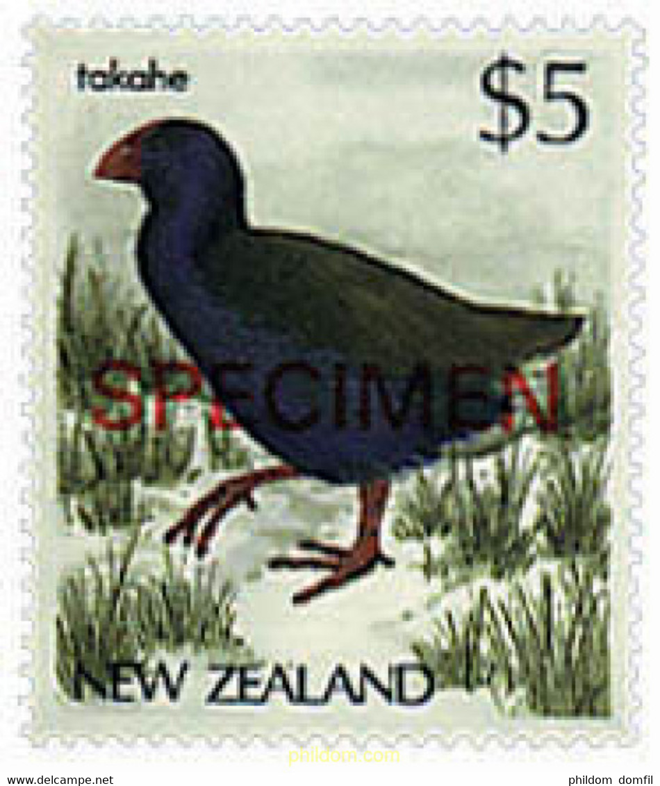 36890 MNH NUEVA ZELANDA 1988 PAJARO - Abarten Und Kuriositäten