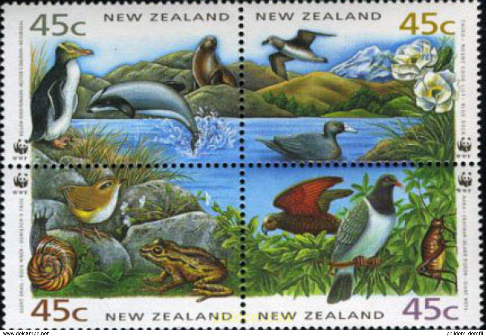 1331 MNH NUEVA ZELANDA 1993 PROTECCION DE LA NATURALEZA - Errors, Freaks & Oddities (EFO)