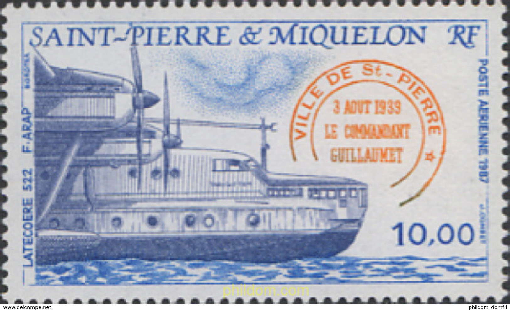 601789 MNH SAN PEDRO Y MIQUELON 1987 AVIACION - Gebraucht