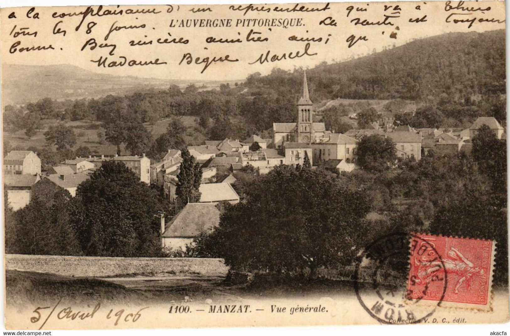 CPA L'Auvergne Pittoresque - Manzat - Vue Générale (220770) - Manzat