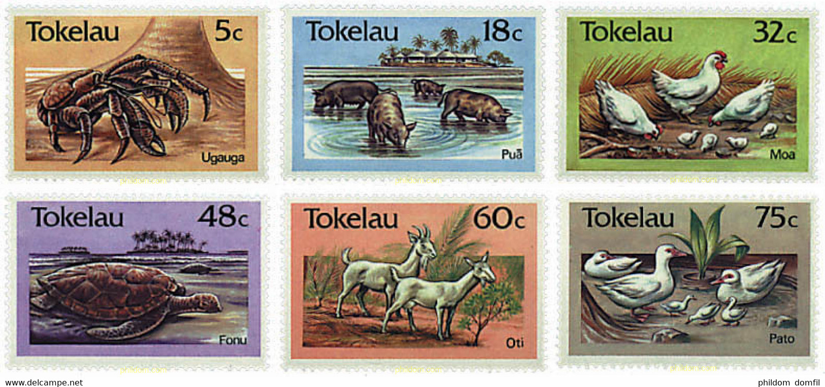 45602 MNH TOKELAU 1986 FAUNA - Tokelau