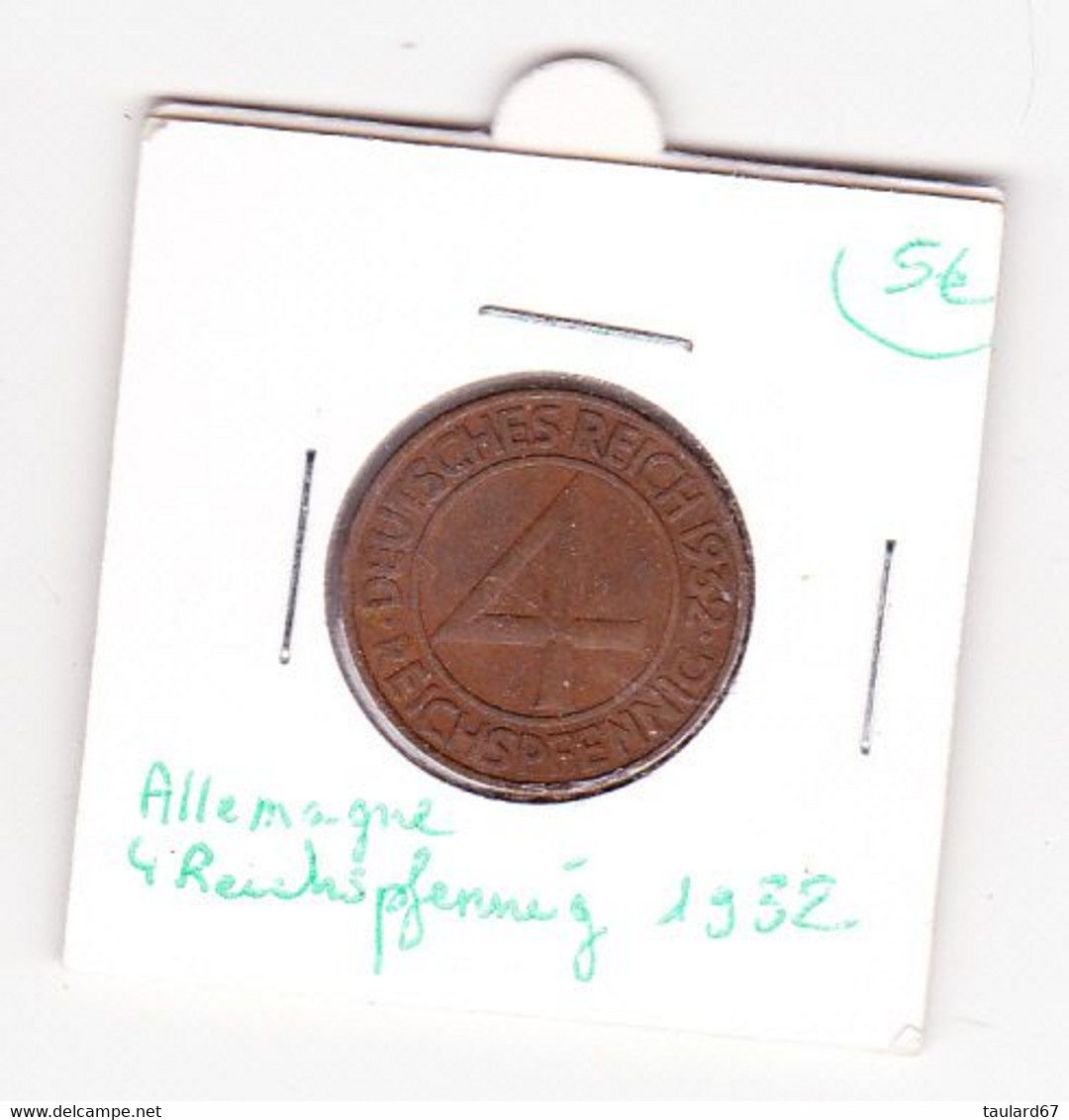 Allemagne 4 Reichspfennig 1932 - 4 Reichspfennig