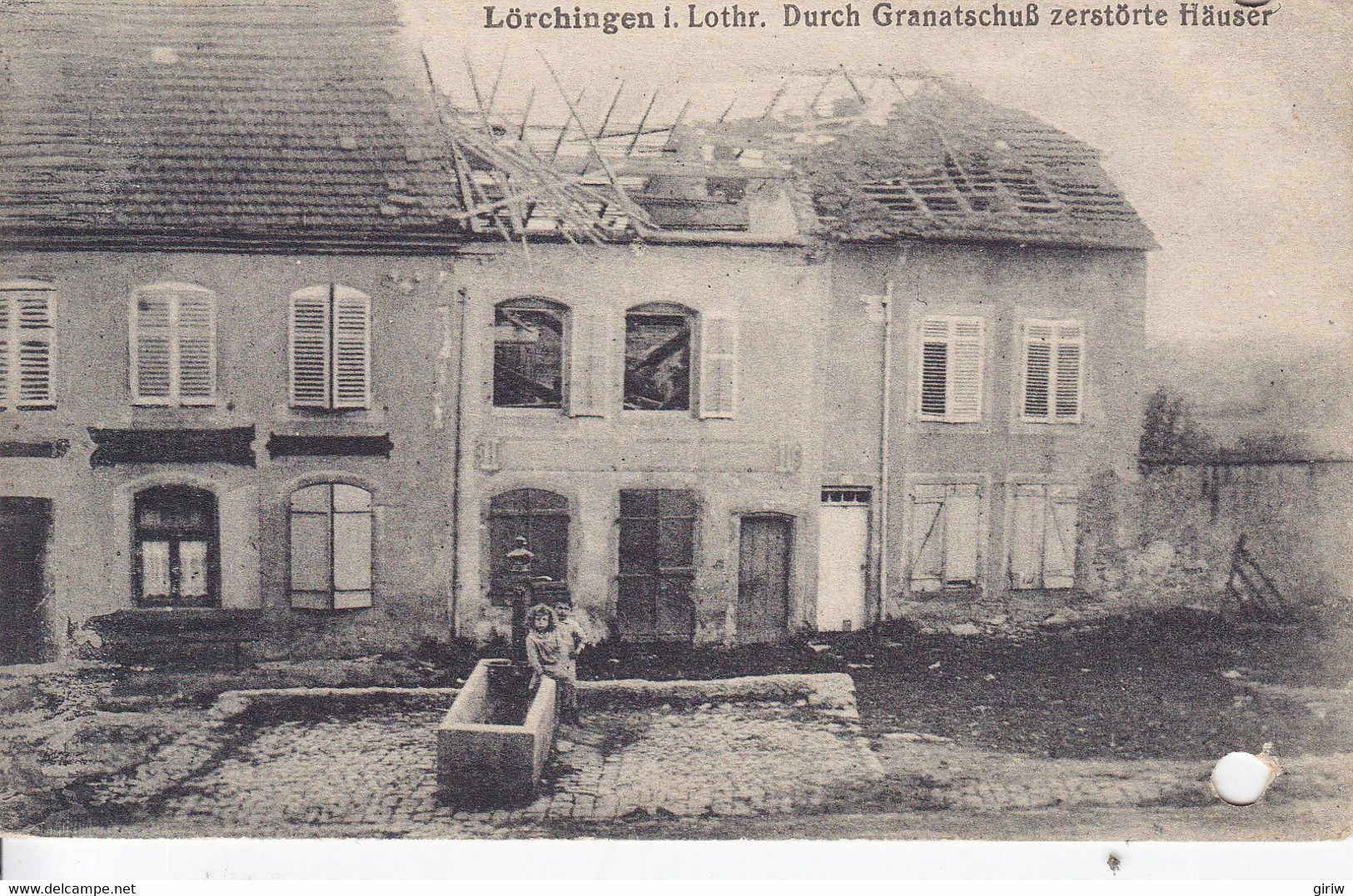 Lorquin 57   Durch Granatschuss - Lorquin