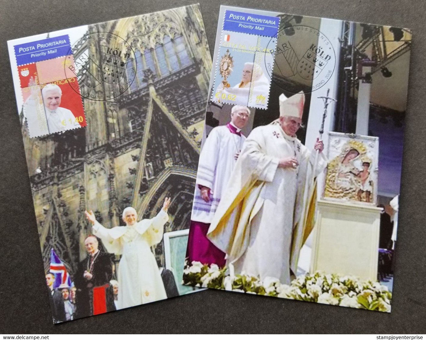 Vatican Travels Of Pope Benedict XVI 2006 Church Cologne (maxicard) - Briefe U. Dokumente