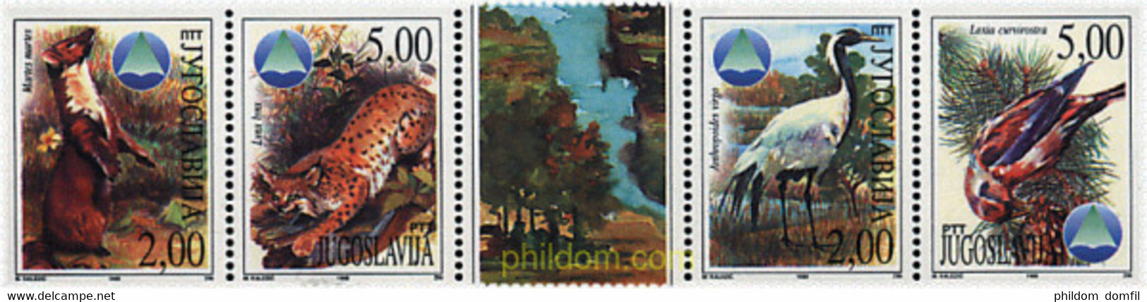 12022 MNH YUGOSLAVIA 1998 50 ANIVERSARIO DEL INSTITUTO PARA LA PROTECCION DE LA NATURALEZA SERBIA - Gebraucht