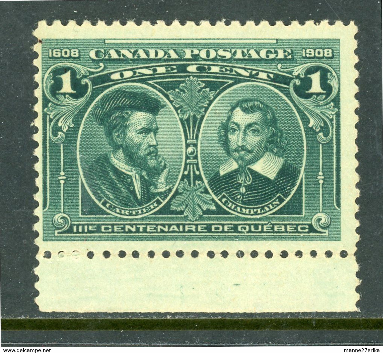 Canada 1908 MNH Cartier And Champlain - Nuovi