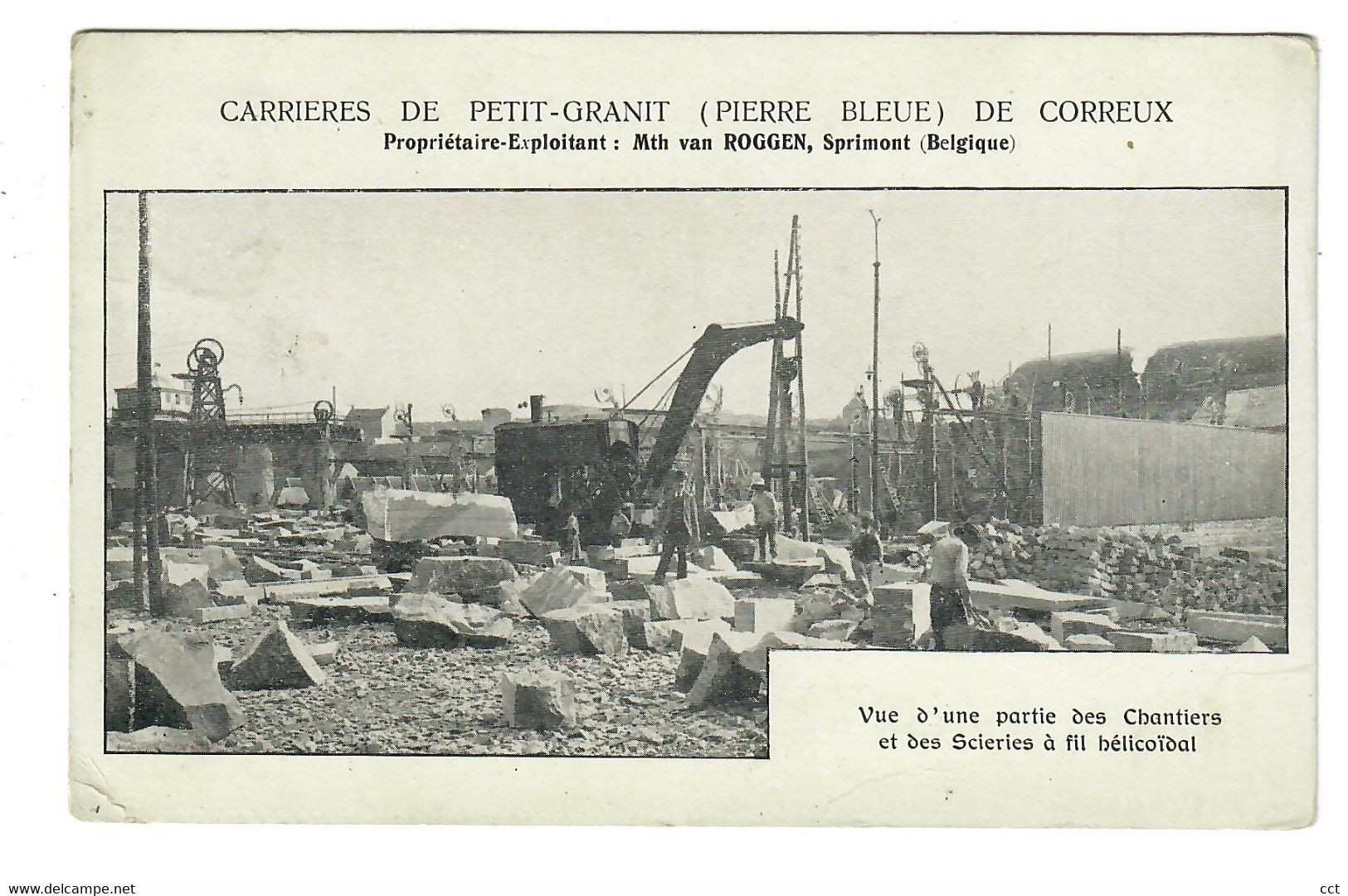 Sprimont   Carrières De Petit-granit (Pierre Bleue) De Correux  Propriétaire  Van Roggen  Vue D'une Partie  ... - Sprimont