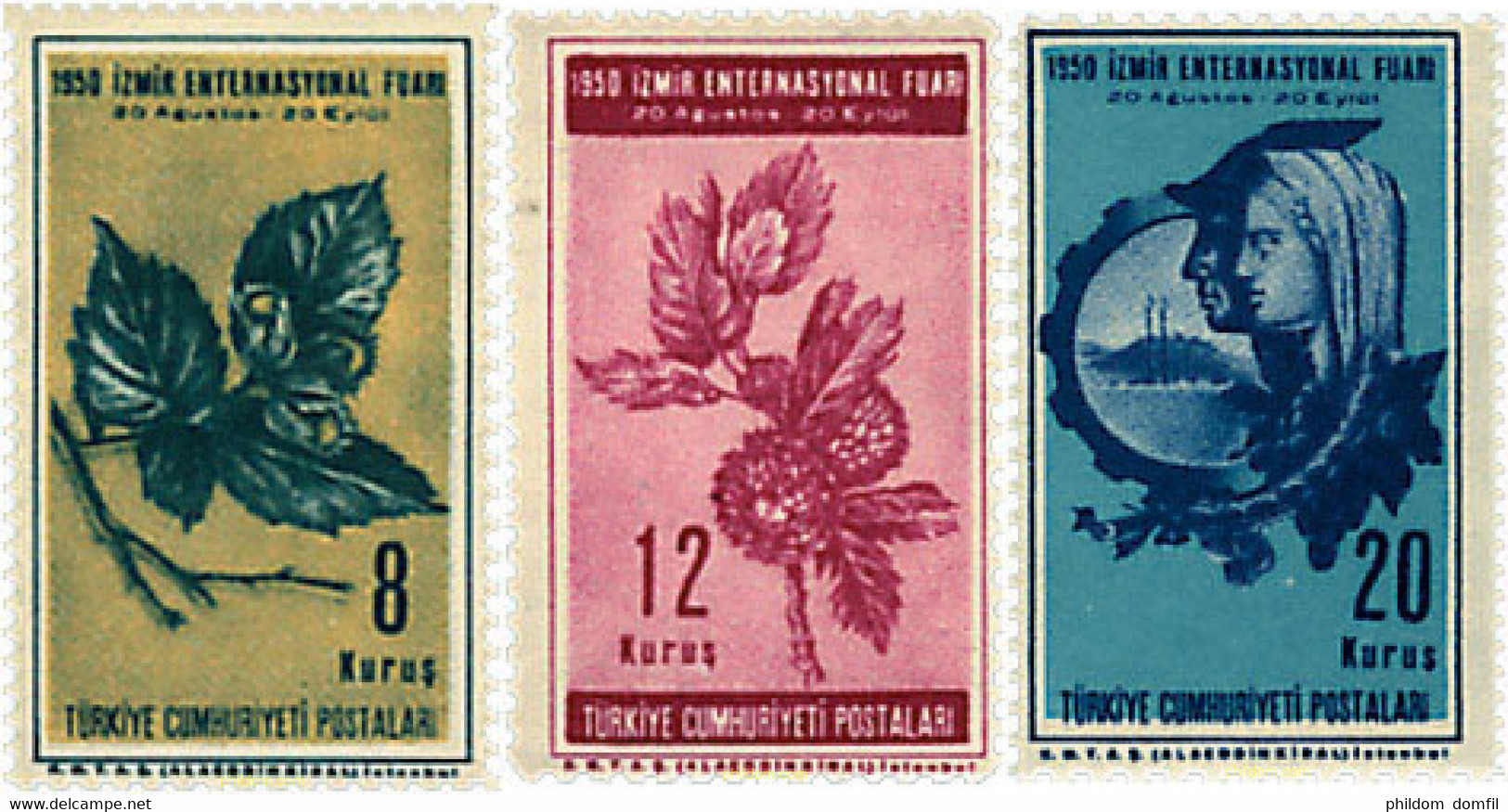 340356 MNH TURQUIA 1950 FERIA INTERNACIONAL DE IZMIR - ...-1858 Prephilately