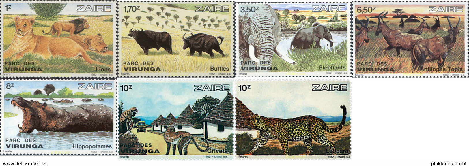 39968 MNH ZAIRE 1982 PARQUE NACIONAL DE VIRUNGA - 1980-1989