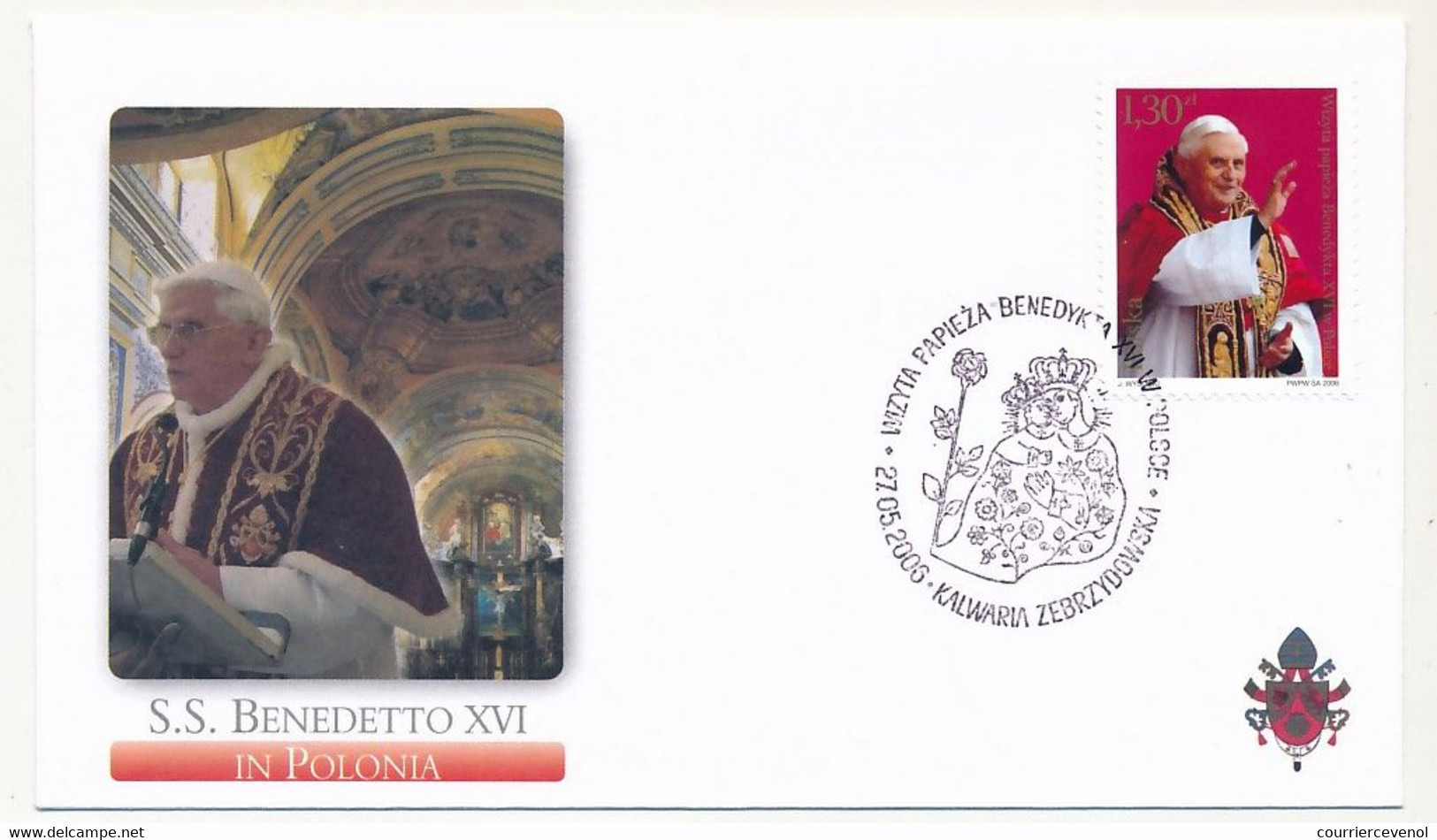 POLOGNE - 6 Enveloppes Illustrées - Voyage Du Pape Benoit XVI En Pologne - Mai 2006 - Storia Postale