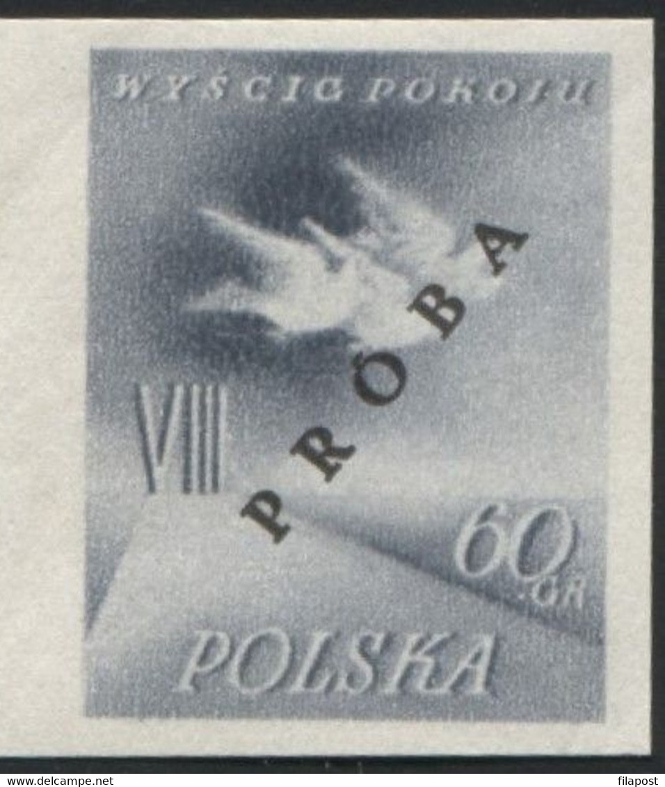 Poland 1955, Mi 905/6 VIII International Cycling Peace Race Original Proof Colour Guarantee PZF Expert Korszeń MNH** P30 - Proeven & Herdruk