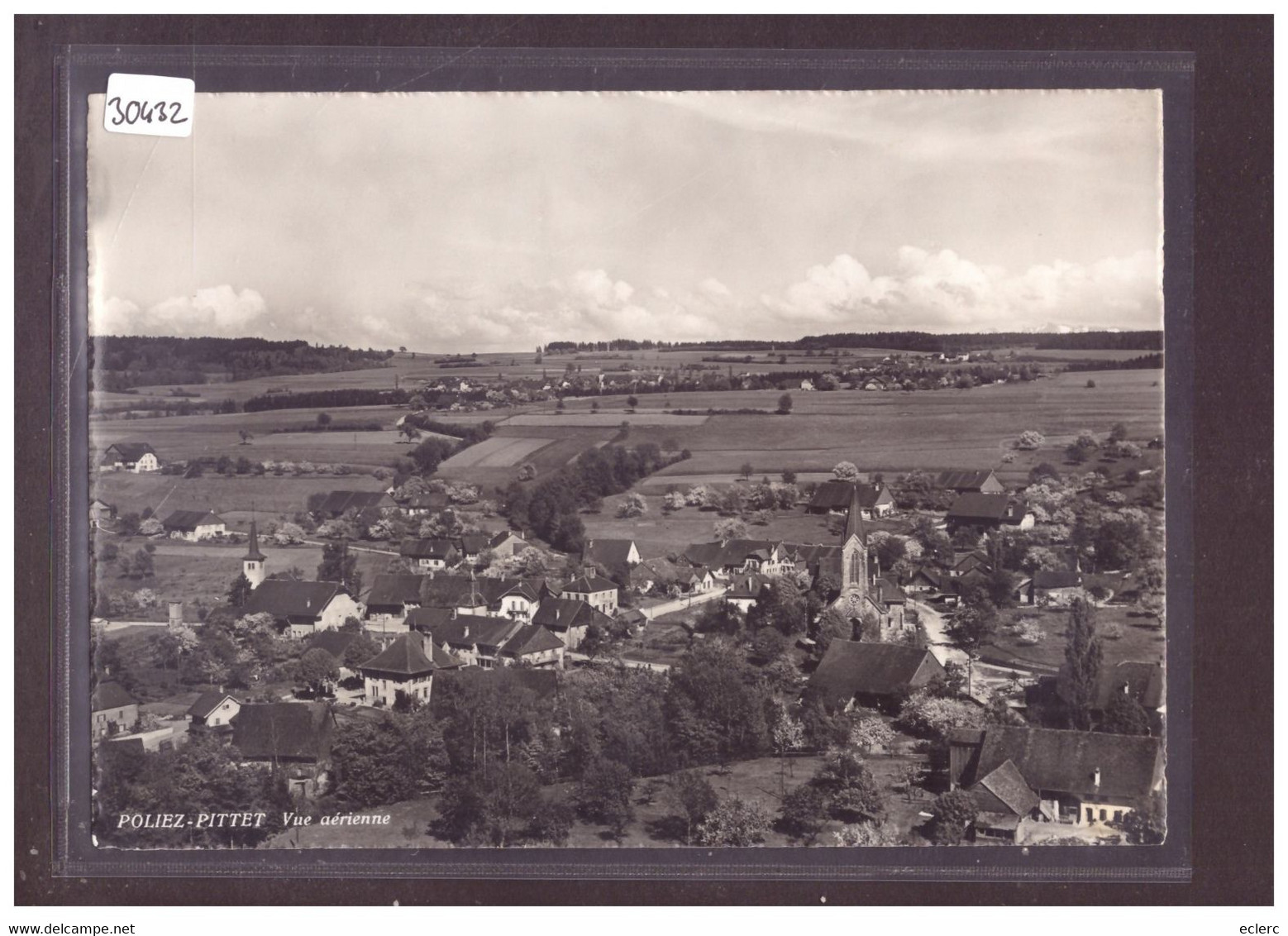 FORMAT 10x15cm - DISTRICT D'ECHALLENS - POLIEZ PITTET - VUE AERIENNE - TB - Échallens