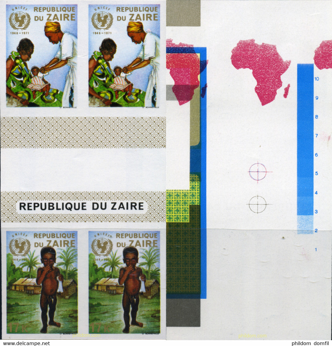 254065 MNH ZAIRE 1971 25 ANIVERSARIO DE LA UNICEF - 1971-1979