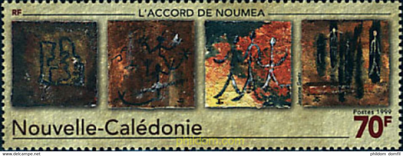 67933 MNH NUEVA CALEDONIA 1999 ACUERDO DE NOUMEA - Gebraucht