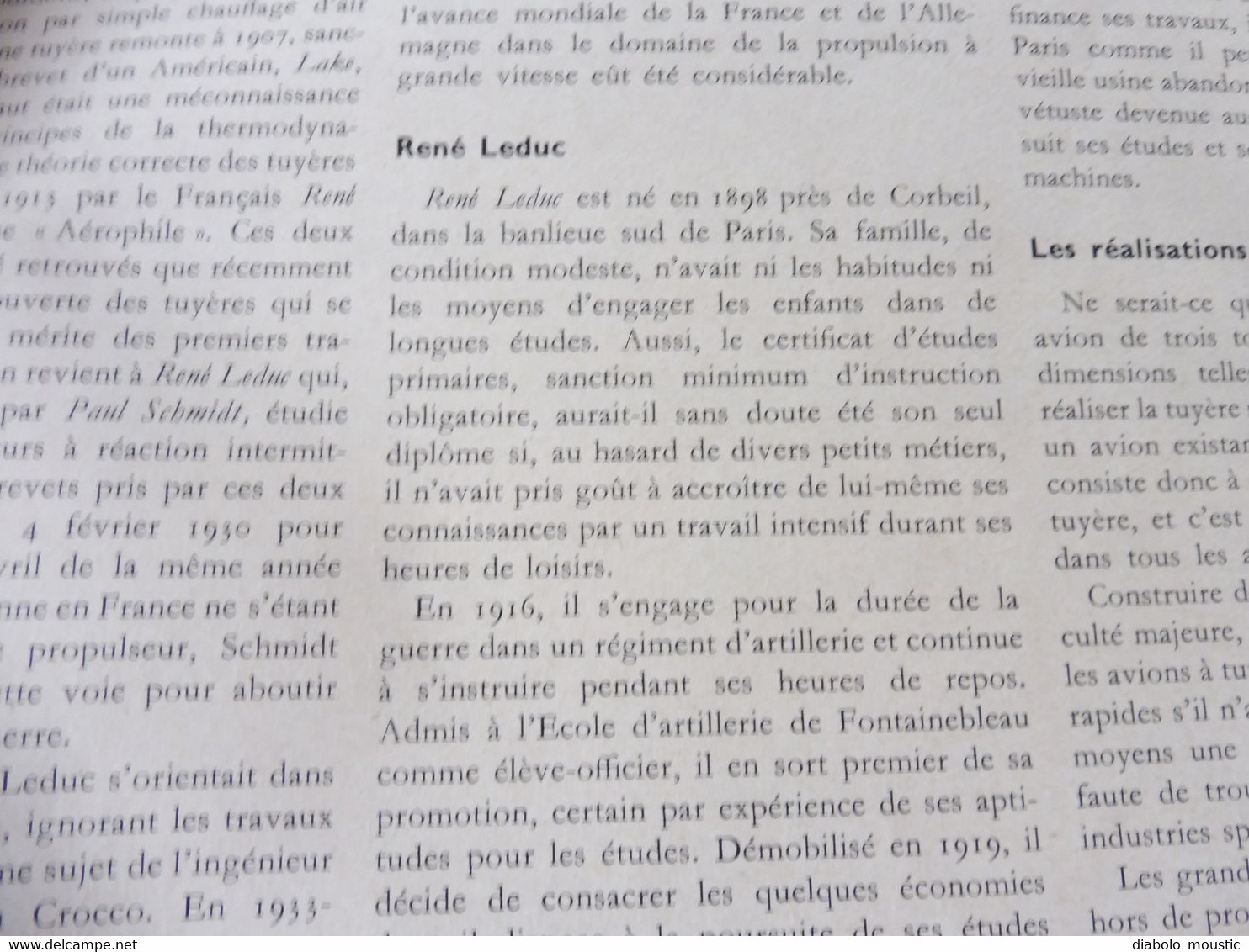 1953 INTERAVIA   (aviation ) - Les travaux de René Leduc , Choisir entre la puissance et le bien-être  ; Etc