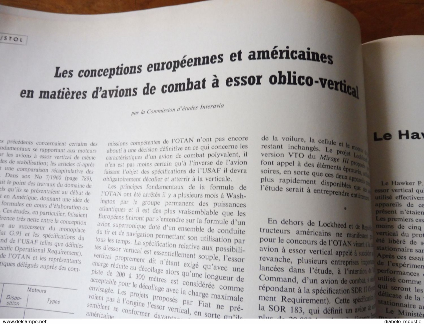 1961 INTERAVIA   (aviation ) - Le BOEING 727 ; Avions de combats; Fusées, engins et véhicules spatiaux  ; Etc